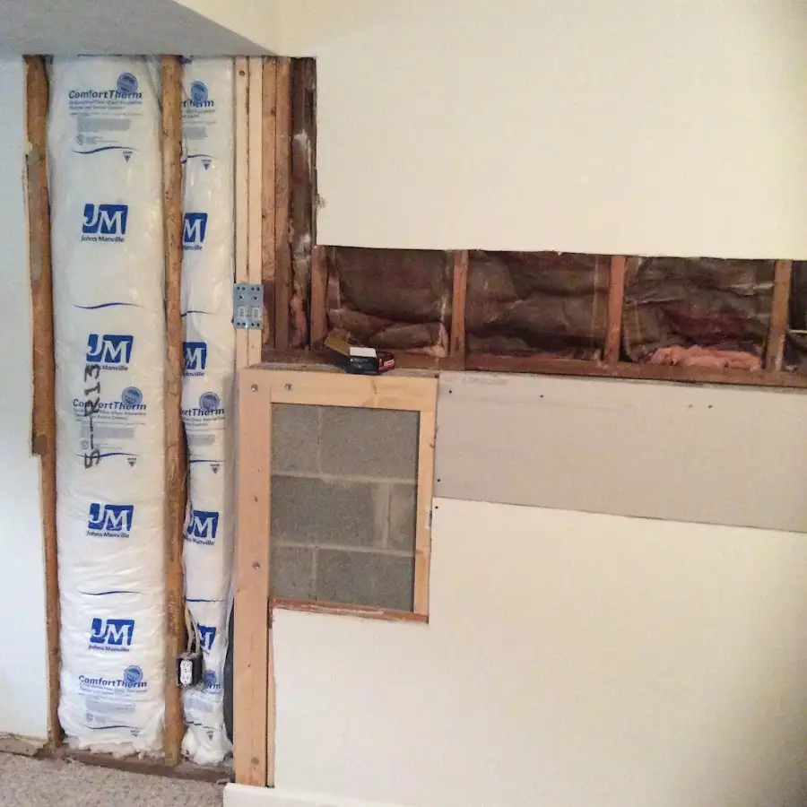 Wall insulation replacement during Contents Cleaning & Restoration in Perry